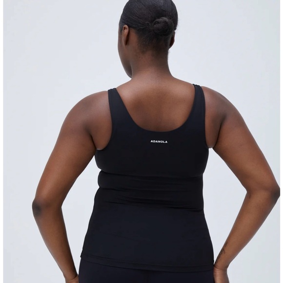 Adanola Ultimate Longline Tank Top- Black - Picture 4 of 6